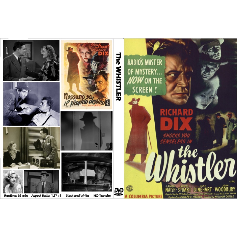 THE WHISTLER (1944) DVD Richard Dix