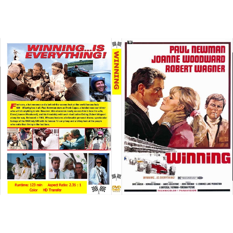 WINNING DVD Paul Newman, Joanne Woodward, Robert Wagner