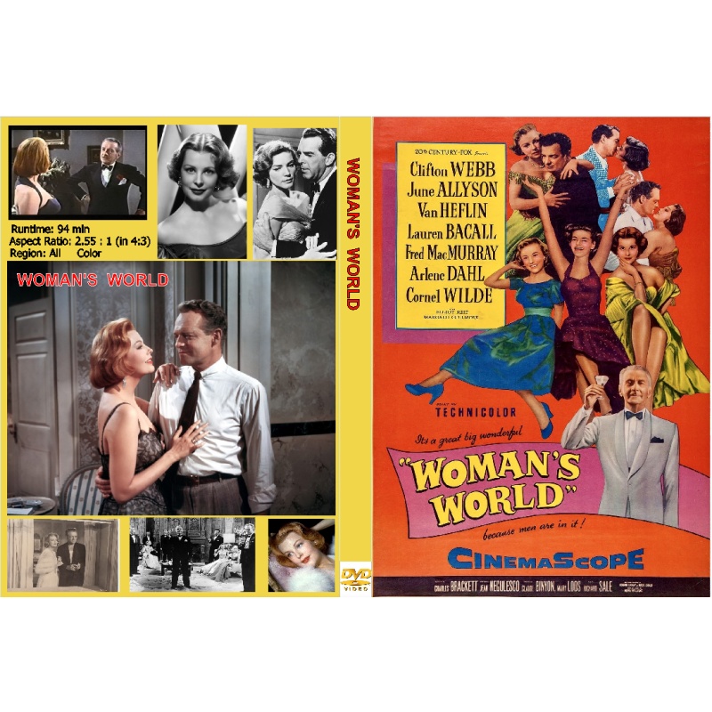 WOMAN'S WORLD DVD Fred MacMurray, Clifton Webb, June Allyson