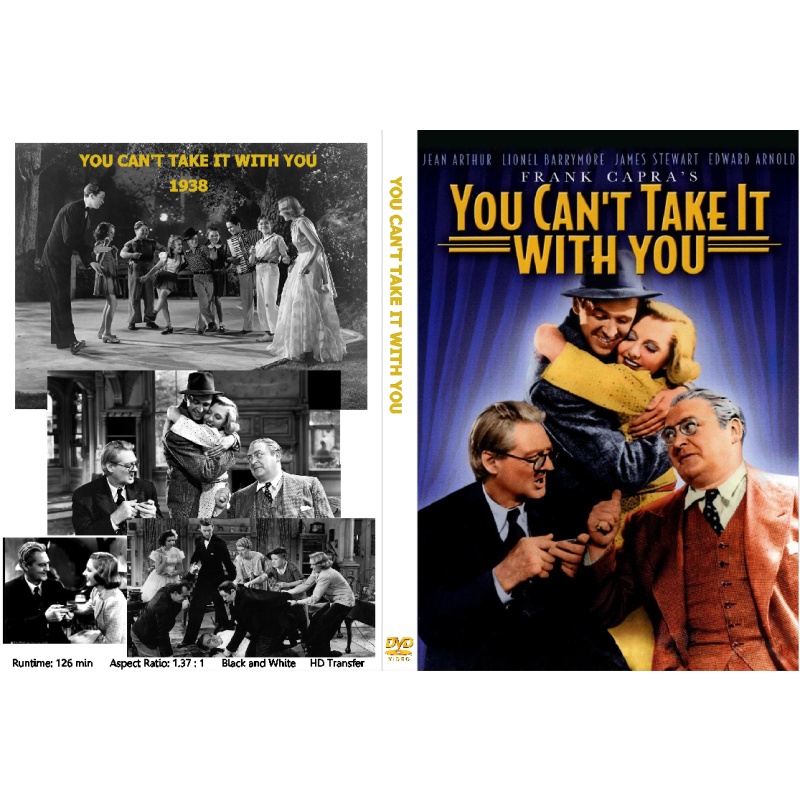 YOU CAN'T TAKE IT WITH YOU (1938) DVD Lionel Barrymore James Stewart