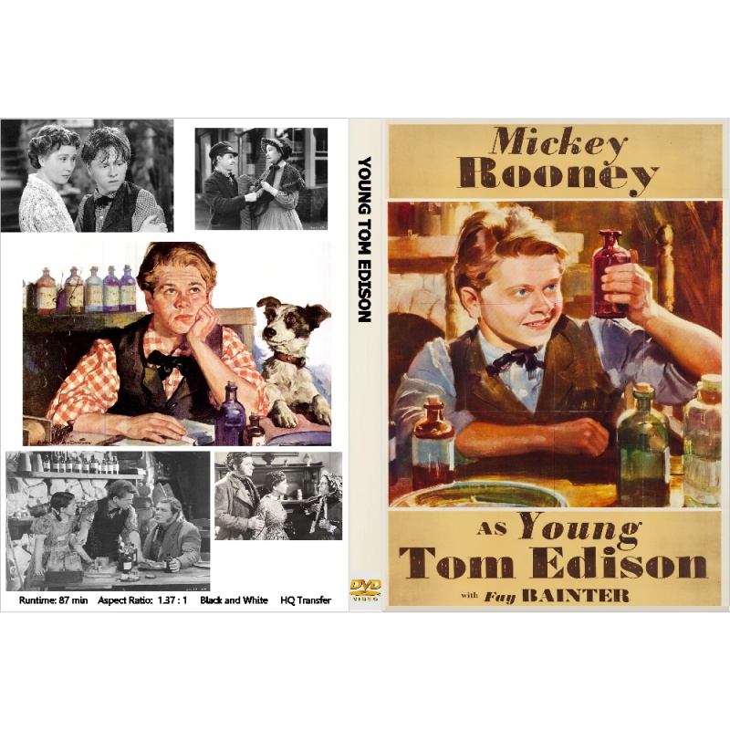 Young Tom Edison DVD Mickey Rooney